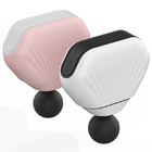 Biały i różowy muszla Mini sportowy masażer mięśni bezprzewodowy masażer relaksacyjny ciała