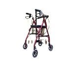 Antypoślizgowy wózek mobilny Rollator pochłaniający pot aluminiowy wózek spacerowy