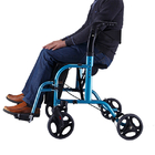 Składane koła Rollator Wózek inwalidzki ze stopu aluminium, wózki dla niepełnosprawnych